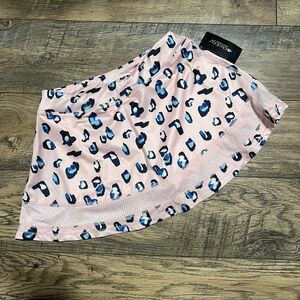 Girls Ideology Medium Skort Skirt Leopard Pink NEW
